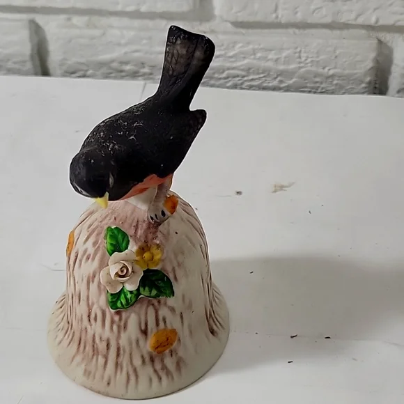 Vintage Bird on a Bell -- ITEM #519 - Picture 1 of 5